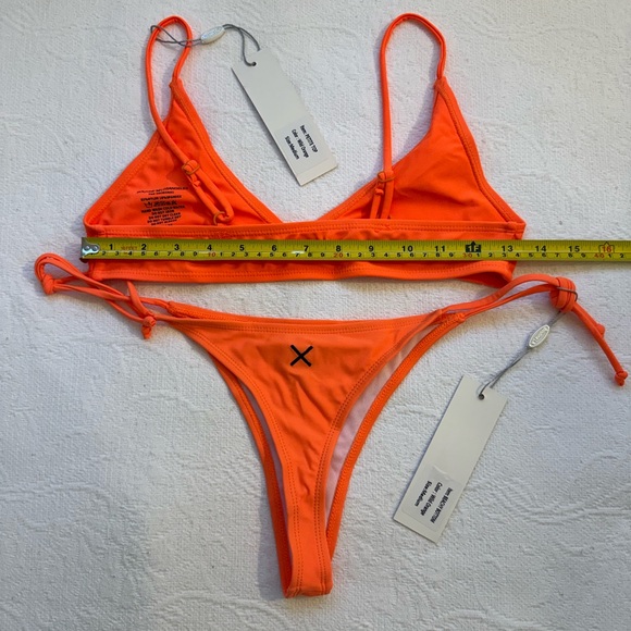 Boutine LA Orange Bikini Set NWT size M Beach Resort Vacation Wear - Picture 5 of 10